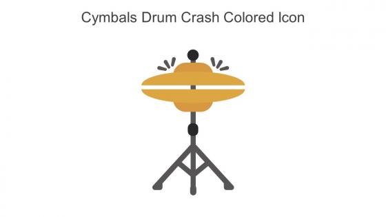 Cymbals Drum Crash Colored Icon In Powerpoint Pptx Png And Editable Eps Format