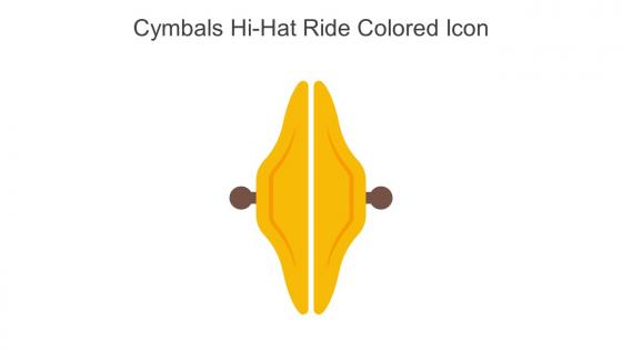 Cymbals Hi Hat Ride Colored Icon In Powerpoint Pptx Png And Editable Eps Format