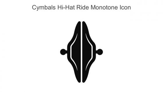 Cymbals Hi Hat Ride Monotone Icon In Powerpoint Pptx Png And Editable Eps Format