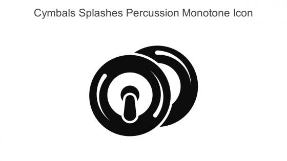Cymbals Splashes Percussion Monotone Icon In Powerpoint Pptx Png And Editable Eps Format