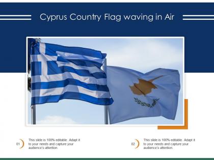 Cyprus country flag waving in air