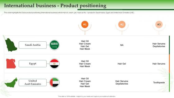 Dabur Company Profile International Business Product Positioning Ppt Styles Background Image