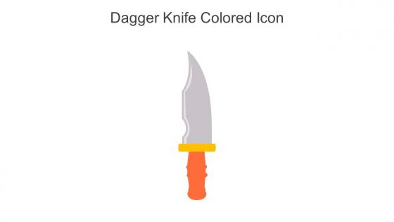 Dagger Knife Colored Icon In Powerpoint Pptx Png And Editable Eps Format