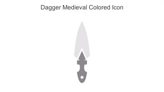 Dagger Medieval Colored Icon In Powerpoint Pptx Png And Editable Eps Format