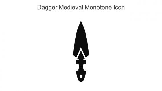 Dagger Medieval Monotone Icon In Powerpoint Pptx Png And Editable Eps Format