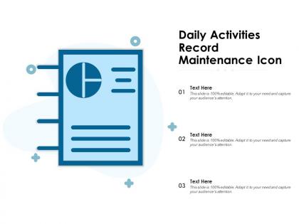 Daily activities record maintenance icon