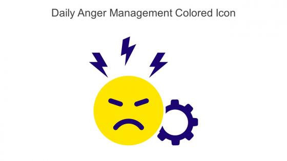 Daily Anger Management Colored Icon In Powerpoint Pptx Png And Editable Eps Format