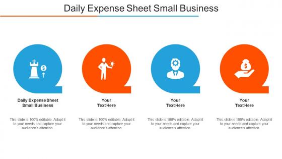Daily Expense Sheet Small Business Ppt Powerpoint Presentation Layouts Deck Cpb