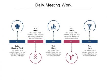 Daily meeting work ppt powerpoint presentation professional graphic images cpb