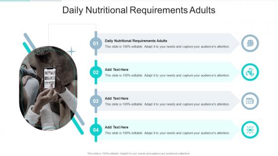 Daily Nutritional Requirements Adults In Powerpoint And Google Slides Cpb