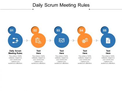 Daily scrum meeting rules ppt powerpoint presentation styles sample cpb