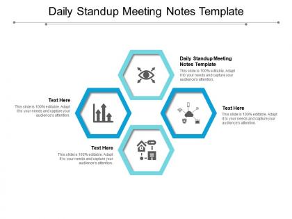 Daily standup meeting notes template ppt powerpoint presentation infographic template information cpb