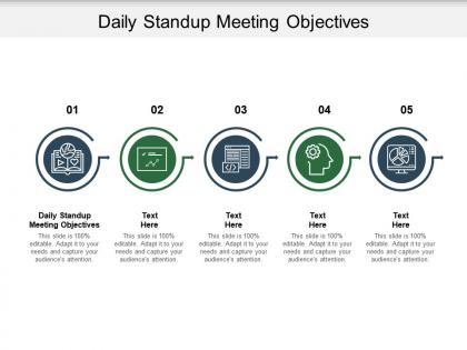 Daily standup meeting objectives ppt powerpoint presentation inspiration demonstration cpb