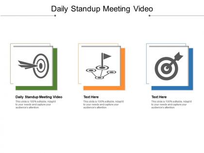 Daily standup meeting video ppt powerpoint presentation model demonstration cpb