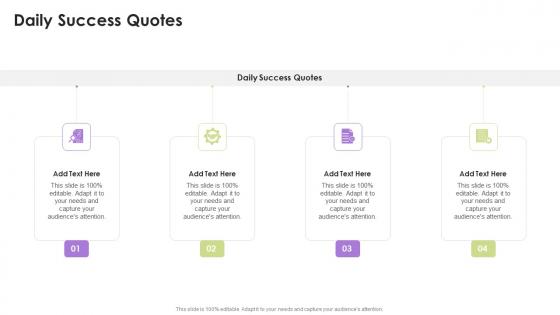 Daily Success Quotes In Powerpoint And Google Slides Cpb