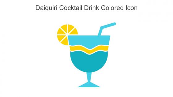 Daiquiri Cocktail Drink Colored Icon In Powerpoint Pptx Png And Editable Eps Format