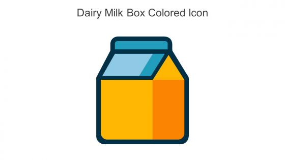 Dairy Milk Box Colored Icon In Powerpoint Pptx Png And Editable Eps Format