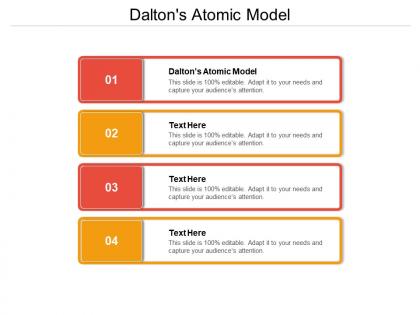 Daltons atomic model ppt powerpoint presentation gallery topics cpb