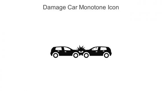 Damage Car Monotone Icon In Powerpoint Pptx Png And Editable Eps Format