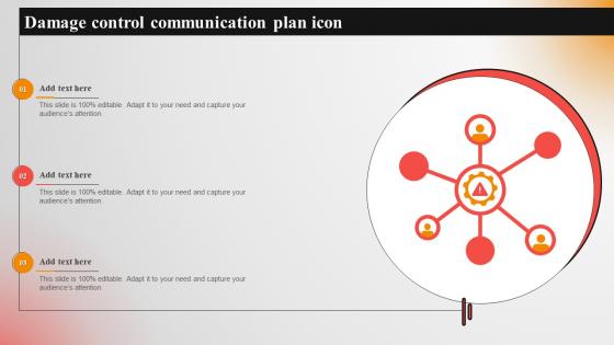 Damage Control Communication Plan Icon