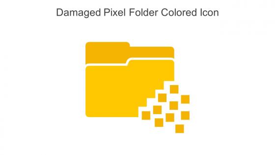 Damaged Pixel Folder Colored Icon In Powerpoint Pptx Png And Editable Eps Format