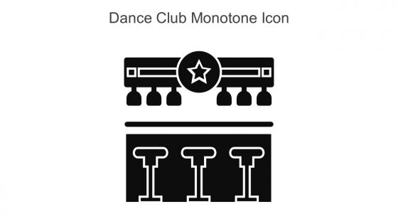 Dance Club Monotone Icon In Powerpoint Pptx Png And Editable Eps Format