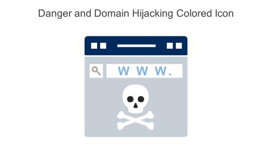 Danger And Domain Hijacking Colored Icon In Powerpoint Pptx Png And Editable Eps Format