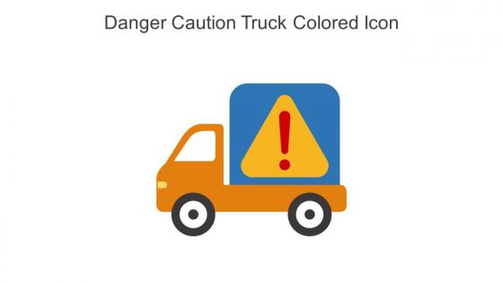 Danger Caution Truck Colored Icon In Powerpoint Pptx Png And Editable Eps Format