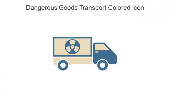 Dangerous Goods Transport Colored Icon In Powerpoint Pptx Png And Editable Eps Format