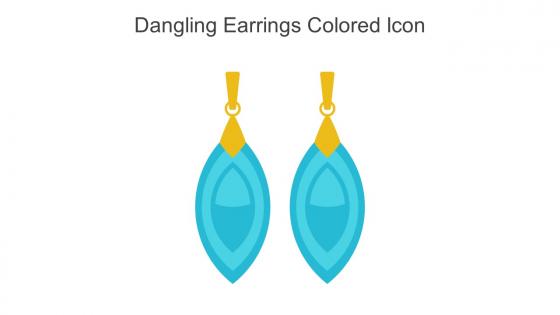 Dangling Earrings Colored Icon In Powerpoint Pptx Png And Editable Eps Format