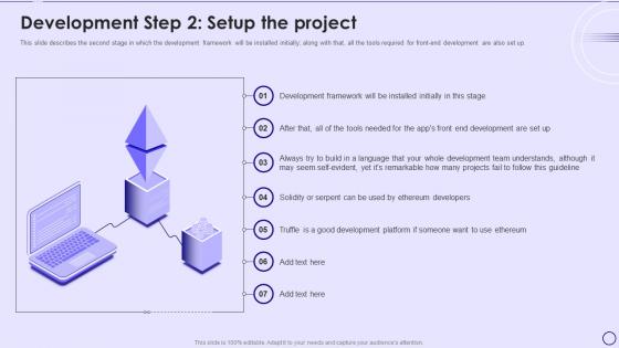 Dapps IT Development Step 2 Setup The Project Ppt Powerpoint Presentation File Topics