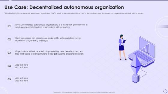 Dapps IT Use Case Decentralized Autonomous Organization Ppt Powerpoint Presentation Gallery