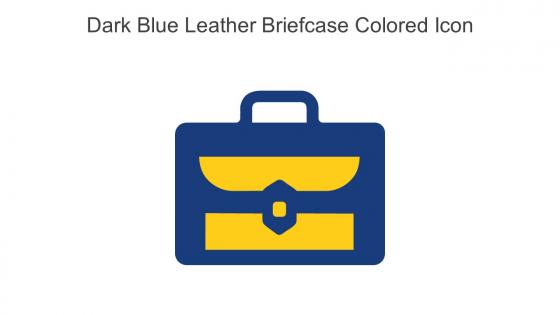 Dark Blue Leather Briefcase Colored Icon In Powerpoint Pptx Png And Editable Eps Format