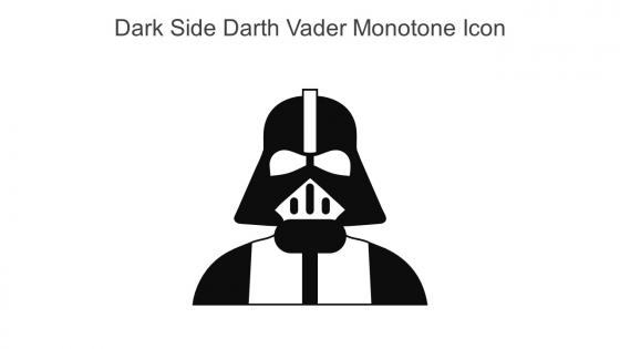 Dark Side Darth Vader Monotone Icon In Powerpoint Pptx Png And Editable Eps Format
