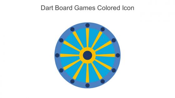 Dart Board Games Colored Icon In Powerpoint Pptx Png And Editable Eps Format
