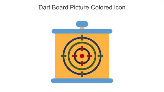 Dart Board Picture Colored Icon In Powerpoint Pptx Png And Editable Eps Format