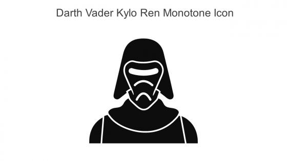 Darth Vader Kylo Ren Monotone Icon In Powerpoint Pptx Png And Editable Eps Format