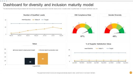Dashboard For Diversity And Inclusion Maturity Model