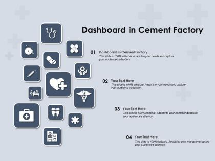 Dashboard in cement factory ppt powerpoint presentation outline maker