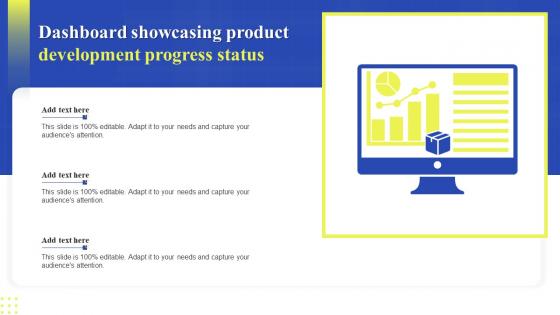 Dashboard Showcasing Product Development Progress Status