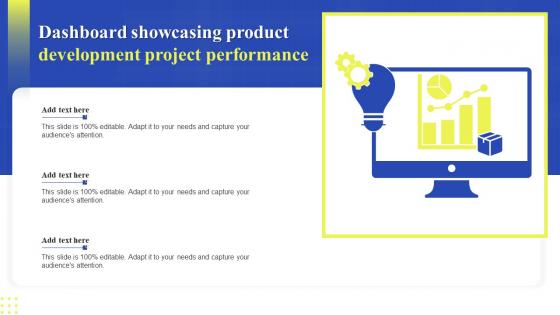 Dashboard Showcasing Product Development Project Performance