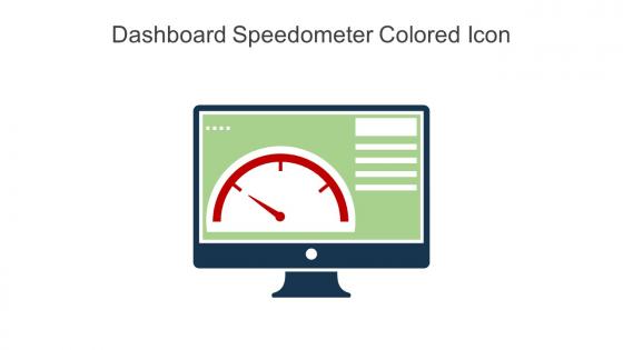 Dashboard Speedometer Colored Icon In Powerpoint Pptx Png And Editable Eps Format