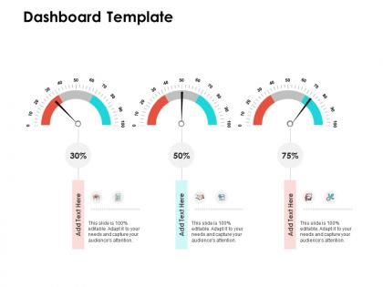 Dashboard template m108 ppt powerpoint presentation pictures clipart images
