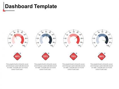 Dashboard template percentage n24 ppt powerpoint presentation styles smartart