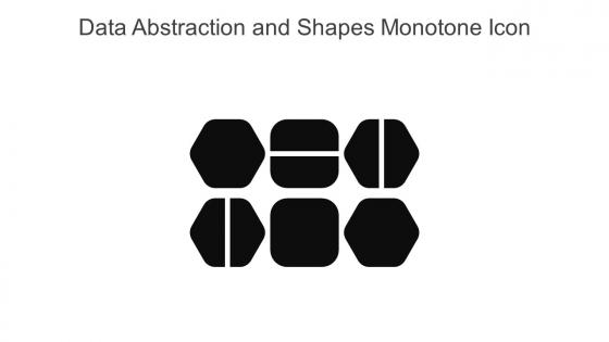 Data Abstraction And Shapes Monotone Icon In Powerpoint Pptx Png And Editable Eps Format