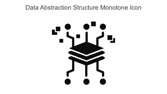 Data Abstraction Structure Monotone Icon In Powerpoint Pptx Png And Editable Eps Format