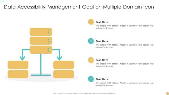 Data Accessibility Management Goal On Multiple Domain Icon
