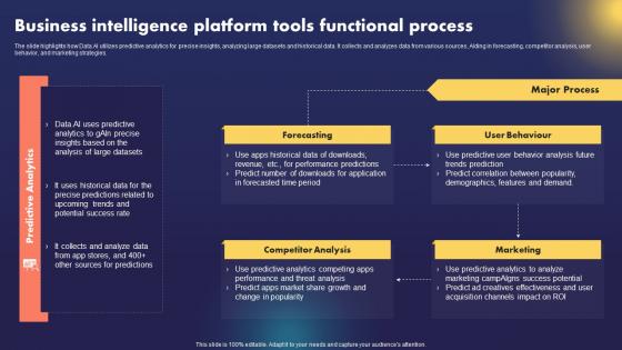 Data AI Artificial Intelligence Business Intelligence Platform Tools Functional Process AI SS
