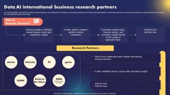 Data AI Artificial Intelligence Data AI International Business Research Partners AI SS