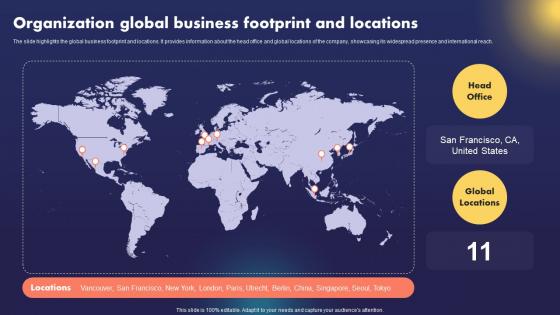 Data AI Artificial Intelligence Organization Global Business Footprint And Locations AI SS